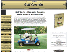 Tablet Screenshot of golf-carts-etc.com